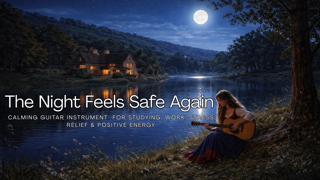 🎵 The Night Feels Safe Again – Calming Guitar Music for Relaxing, Stress Relief & Peaceful Sleep