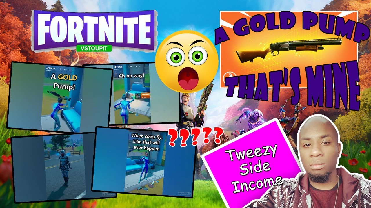 A GOLD PUMP THAT'S MINE! FORTNITE SHORTS YouTube