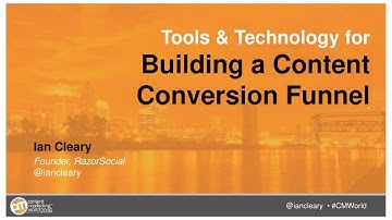 Tools and technology for building a content conversion funnel