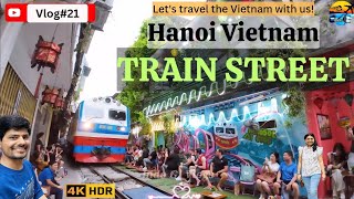 Train Street Hanoi Vietnam | Train Street Cafe #indogjvlogs #vietnam #hanoi #vlog