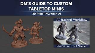 Using AI tools to create custom printable Table Top Miniatures for your game.