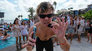 AI Coding on a PHONE at a Beach Club Pool in Bali