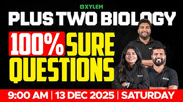Plus Two Biology | 100% Sure Questions | Xylem Plus Two