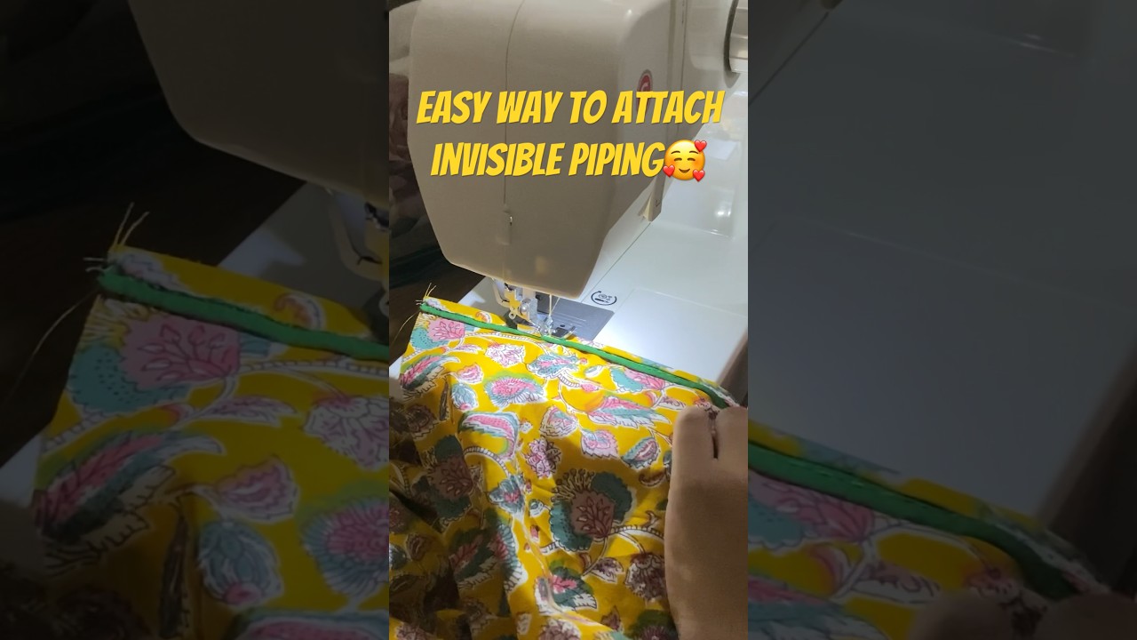 Simple and easy way to attach invisible piping 