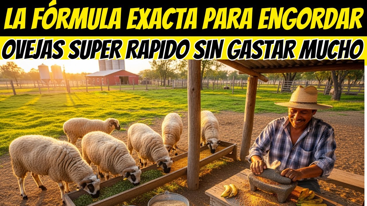 La fórmula exacta para engordar OVEJAS SUPER RAPIDO con mezcla casera SIN GASTAR MUCHO