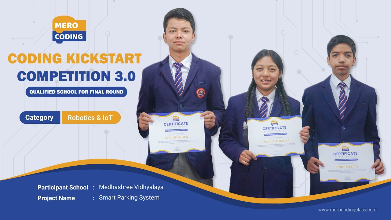 Mero Coding Class | Coding Kickstart 3.0 | Medhashree Vidhyalaya - YouTube