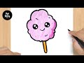 #386 How to Draw a Cute Cotton Candy - Easy Drawing Tutorial