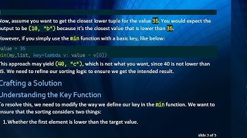 Finding the Closest Lower Tuple in a List with Python