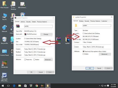 How to Compress & Reduce  Large File Size in Windows  {Hindi Urdu}