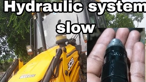 jcb 3dx hydraulic pressure slow