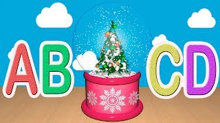 Alphabet in a Snow globe - Christmas ABC Letters