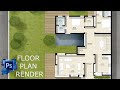 How to Render a Floor Plan in Photoshop like a Professional