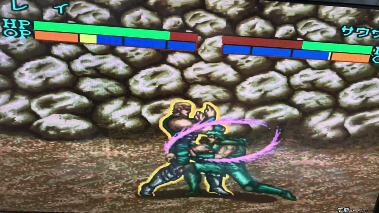 南斗水鳥拳レイ対聖帝サウザー【北斗の拳7,SFC＝スーパーファミコン 