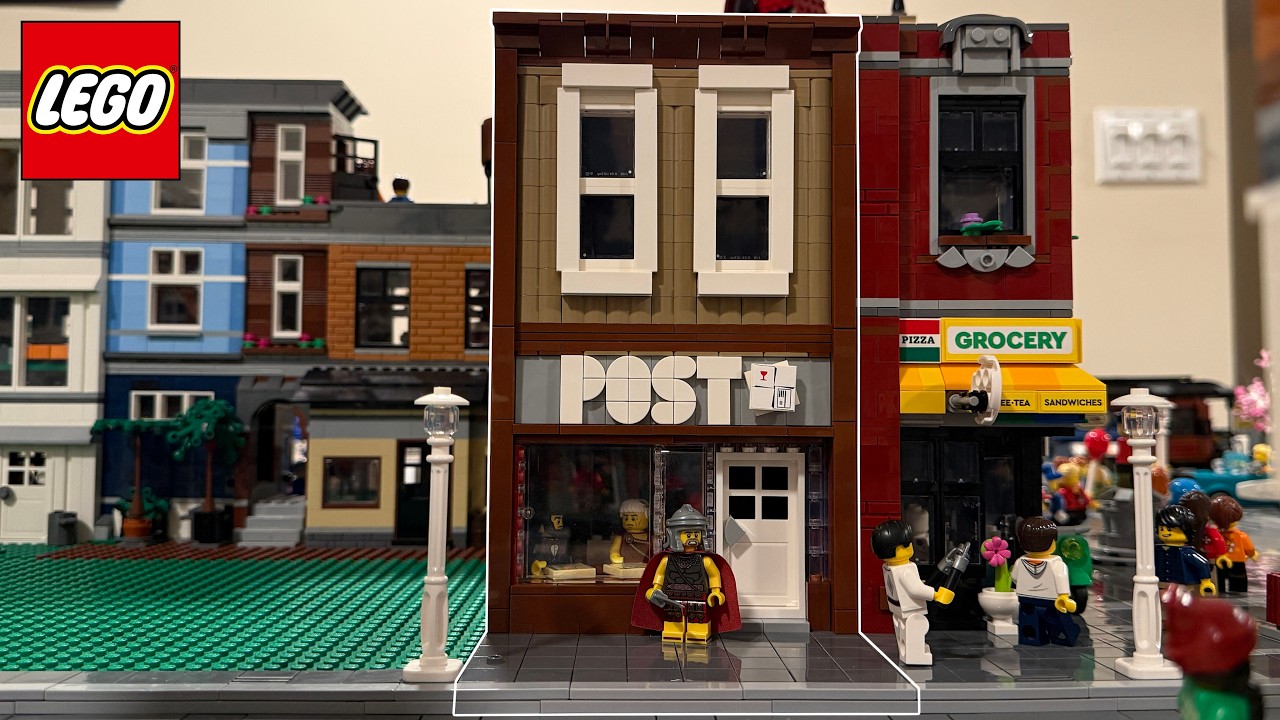 Creating a CUSTOM LEGO Post Office Modular Building!