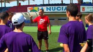 28/06/12 - Bartual, Unanua y "Tubo" Fernández en el IV Campus Soloporteros de La Nucía.