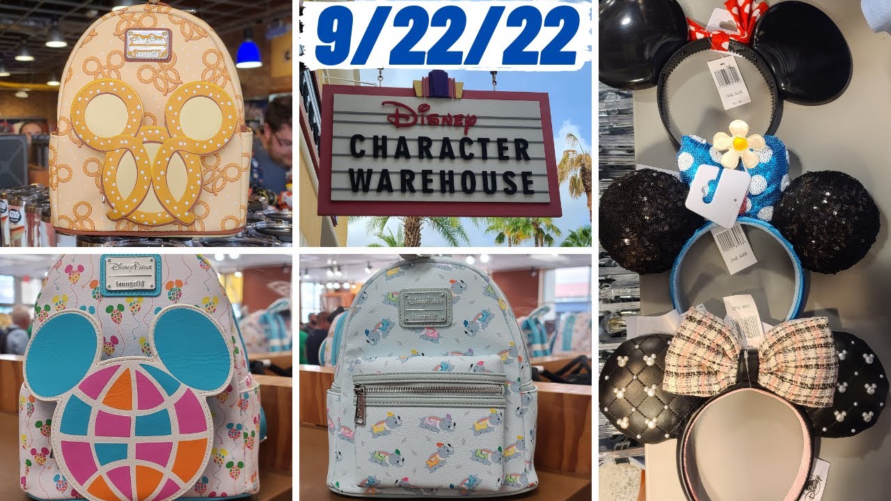 NEW LOUNGEFLY BACKPACKS AT THE DISNEY CHARACTER WAREHOUSE AND A VERY BUSY DAY 9/22/22 YouTube