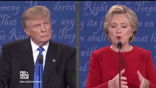 Trump and Clinton debate their economic policies