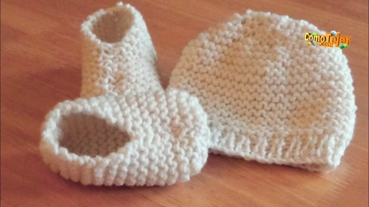 Boticas. Patucos. Patines. Gorrito Recien Nacido. Newborn Baby Hat 2  agujas/tricot/palitos (470) 