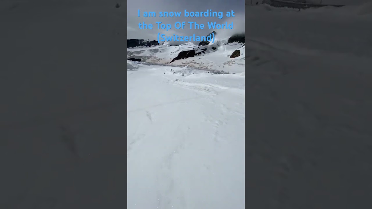 POV snow boarding in a mountain 3454 meters in the air :)