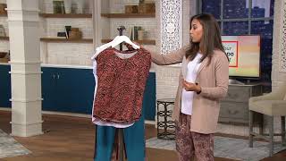 Cuddl Duds Softwear with Stretch Relaxed Tee on QVC