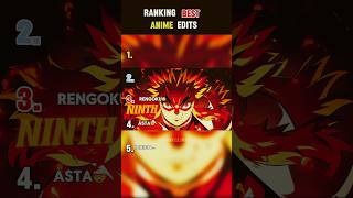 THE BIG 5: WHO IS THE COLDEST? ⚡️#top5 #animeedits #ranking #shorts