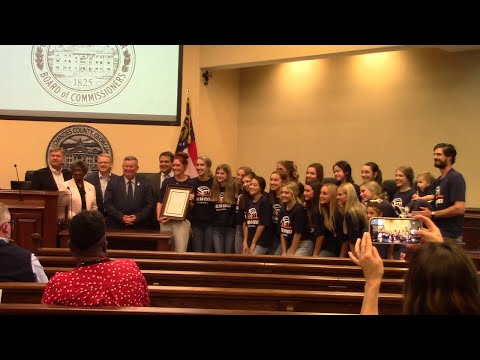 4. Proclamation Presentation to Valwood Valiants Volleyball Team