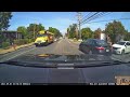 Car goes on shoulder to pass bus lights on Rt. 9