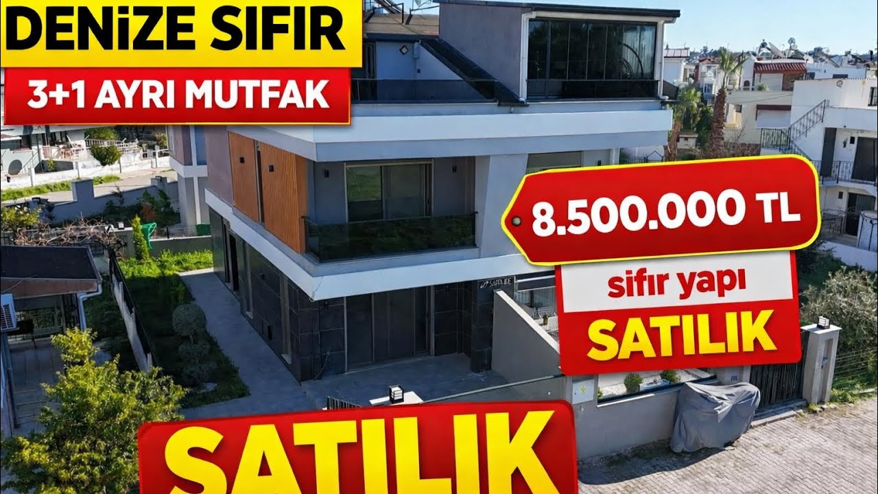 🏡 AYDIN DİDİM MAVİŞEHİR’DE DENİZE 70 METRE – TRİPLEX LÜKS VİLLA 🌊