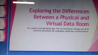 Exploring the Differences Between a Physical and Virtual Data Room