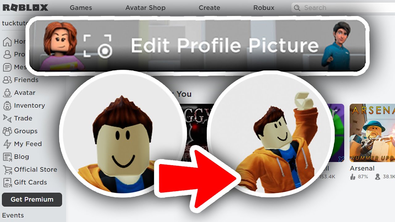 Roblox profile picture emote update