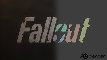Cinematic Title Animation in Blender – Fallout Sequence