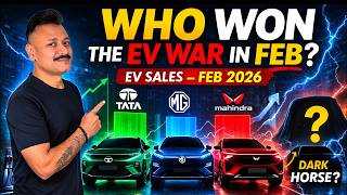 Who Won? ⚡India EV Sales Report Feb 2026 | Tata, MG, Mahindra & The Dark Horse