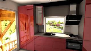 Kuchnia Czerwon Lakiery Wp Design