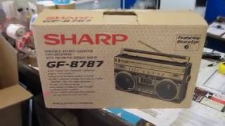 Sharp GF-8787 10 January 2012 boombox Original cardboard box