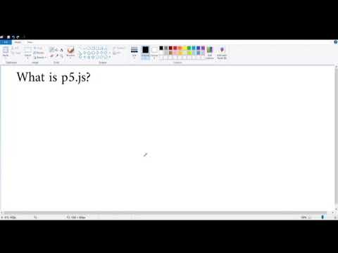 1.1 : Introduction to p5.js Tutorial