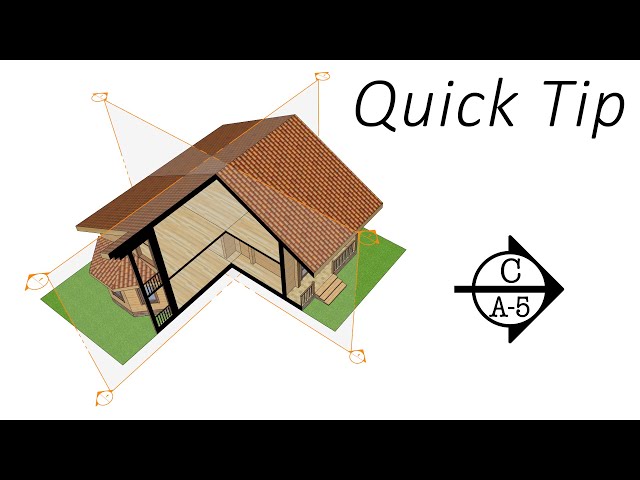 SketchUp Section Cut Quick Tip class=