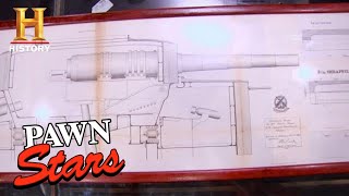 SELLER VS. EXPERT: Blueprints for a Historic Battle Ship (Season 7) | Pawn Stars