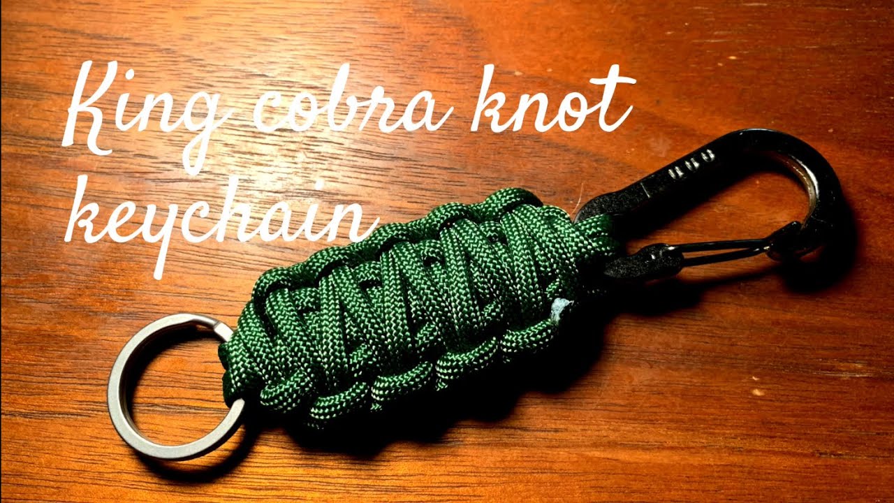 【パラコード】キングコブラノットでキーホルダーを作ってみた