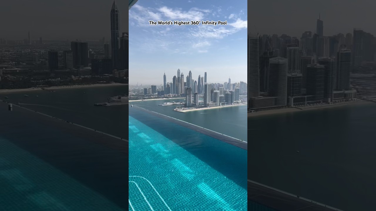 World’s Most Amazing Infinity Pool! Dubai’s Aura Skypool: on the 50th Floor on Palm Jumeirah Island!