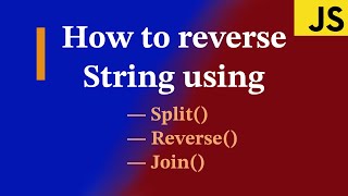 JavaScript | How to Reverse the words in the same place | Array methods | Using (split-reverse-join)