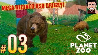 PLANET ZOO MEGA RECINTO OSO GRIZZLY!  QUE PASADA DE CONSTRUCCION GAMEPLAY ESPAÑOL screenshot 2
