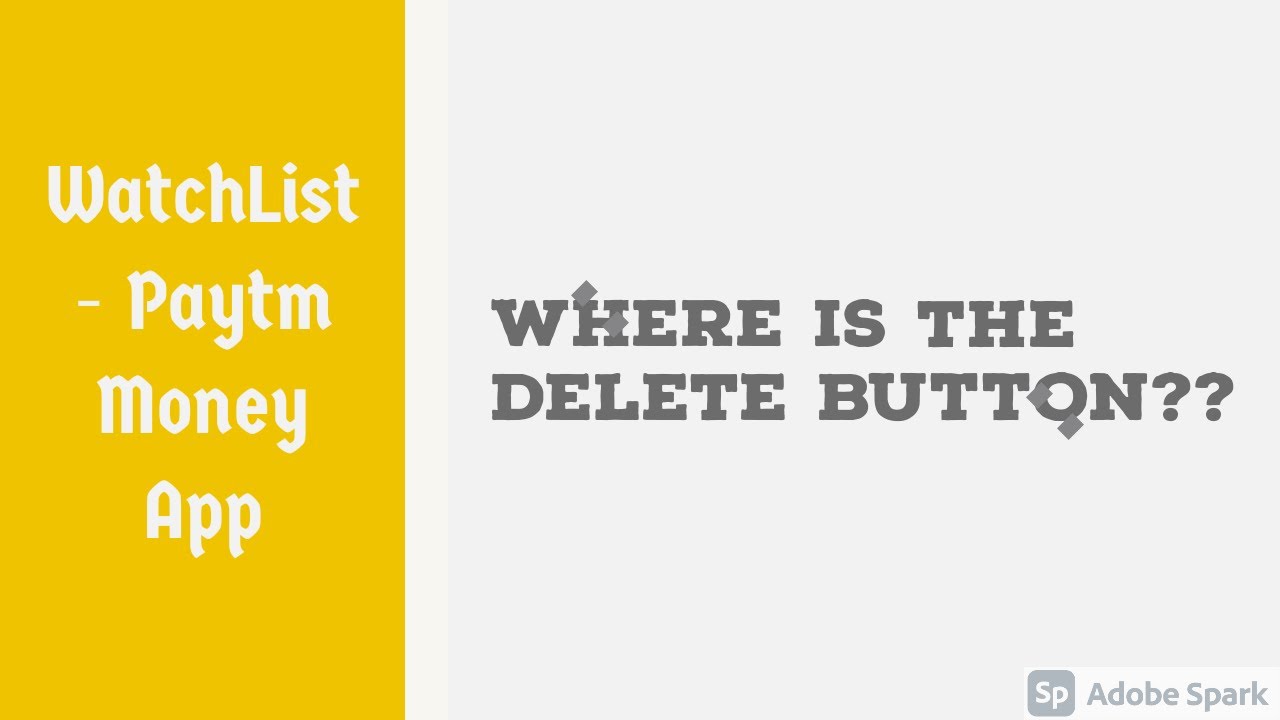 How to remove stocks from watchlist?