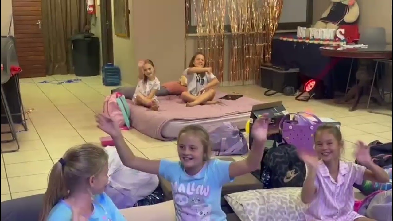 Cheerleading sleepover