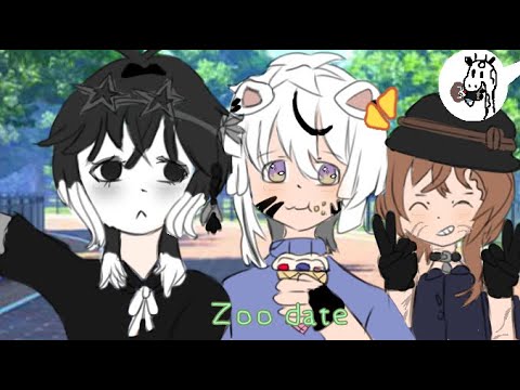 Skk and sskk goes to a zoo (date) | set speed to 0.5 | Gacha club skit