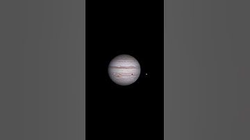 Mars and Jupiter Timelapse through my Backyard Telescope #Shorts