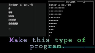 Pattern Program of c++ language | Write a pattern Program of c++ | turbo cdroid.