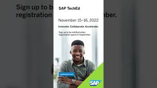 SAP TechEd in 2022 Sign Up Today (sapteched.com) To Get the Latest Updates screenshot 3