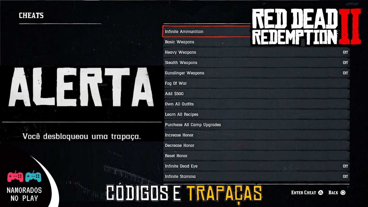 JOGANDO RED DEAD REDEMPTION 2 COM CÓDIGOS! 