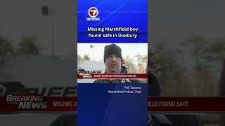 Update from Marshfield Police Chief Phil Tavares on the missing 8-year-old found in Duxbury