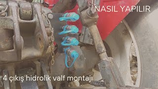 Steyr 8073 E 4 Çıkış Hidrolik Valf Montajı Yaptık Hidrolik Valf Nasıl Takılır Çiftçinin Köy Günlüğü